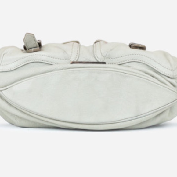 Burberry Light Grey Leather Bartow Hobo Shoulder Bag - Picture 2 of 7